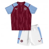 Billiga Aston Villa Barnkläder Hemma fotbollskläder till baby 2023-24 Kortärmad (+ Korta byxor)